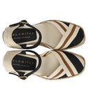 Palomitas Sicily Black Wedge Espadrille