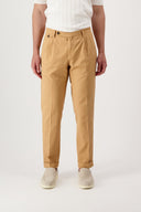 Autore Pantaloni Bg02 In Cotone E Lino