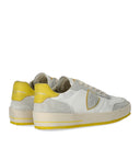 Philippe Model Nice Low White Yellow Sneaker
