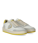 Philippe Model Nice Low White Yellow Sneaker