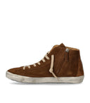 Philippe Model Prsx High Daim Fur Cognac Sneaker