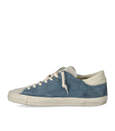 Philippe Model Prsx Low Daim Blue Cream Sneaker