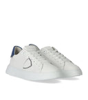 Philippe Model Temple Low White Blue Bneaker