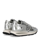 Philippe Model Tropez Haute Low Silver Sneaker