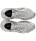 Philippe Model Tropez Haute Low Silver Sneaker