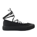 Stivale da combattimento fuchsia nero Zenzero Black