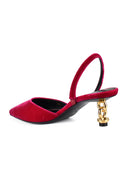 Tom Ford Velvet Chain Heel Slingback