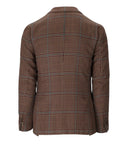 Santaniello Brown Tartan Single Breasted Jacket