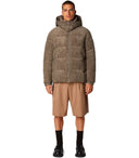 Save The Duck Albus Mud Grey Hooded Padded Jacket