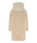Save The Duck Angelica Beige Hooded Padded Coat