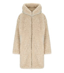 Save The Duck Angelica Beige Hooded Padded Coat