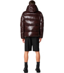 Save The Duck Edgard Brown Hooded Padded Jacket