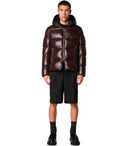 Save The Duck Edgard Brown Hooded Padded Jacket