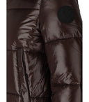Save The Duck Moma Brown Cropped Padded Jacket