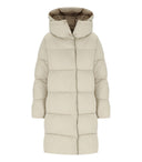 Save The Duck Sibyl Beige Hooded Padded Jacket
