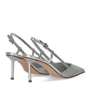 Sergio Levantesi Giulia Silver Slingback Pump