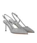 Sergio Levantesi Giulia Silver Slingback Pump