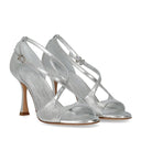 Sergio Levantesi Honey Silver Heeled Sandal