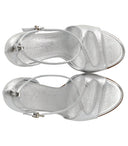 Sergio Levantesi Honey Silver Heeled Sandal