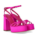 Sergio Levantesi Vanilla Fuchsia Heeled Sandal