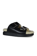 Alexander Mc Queen Shearling Lined Slides
