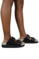 Alexander Mc Queen Shearling Lined Slides