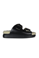 Alexander Mc Queen Shearling Lined Slides