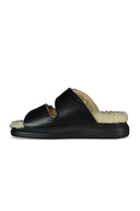 Alexander Mc Queen Shearling Lined Slides