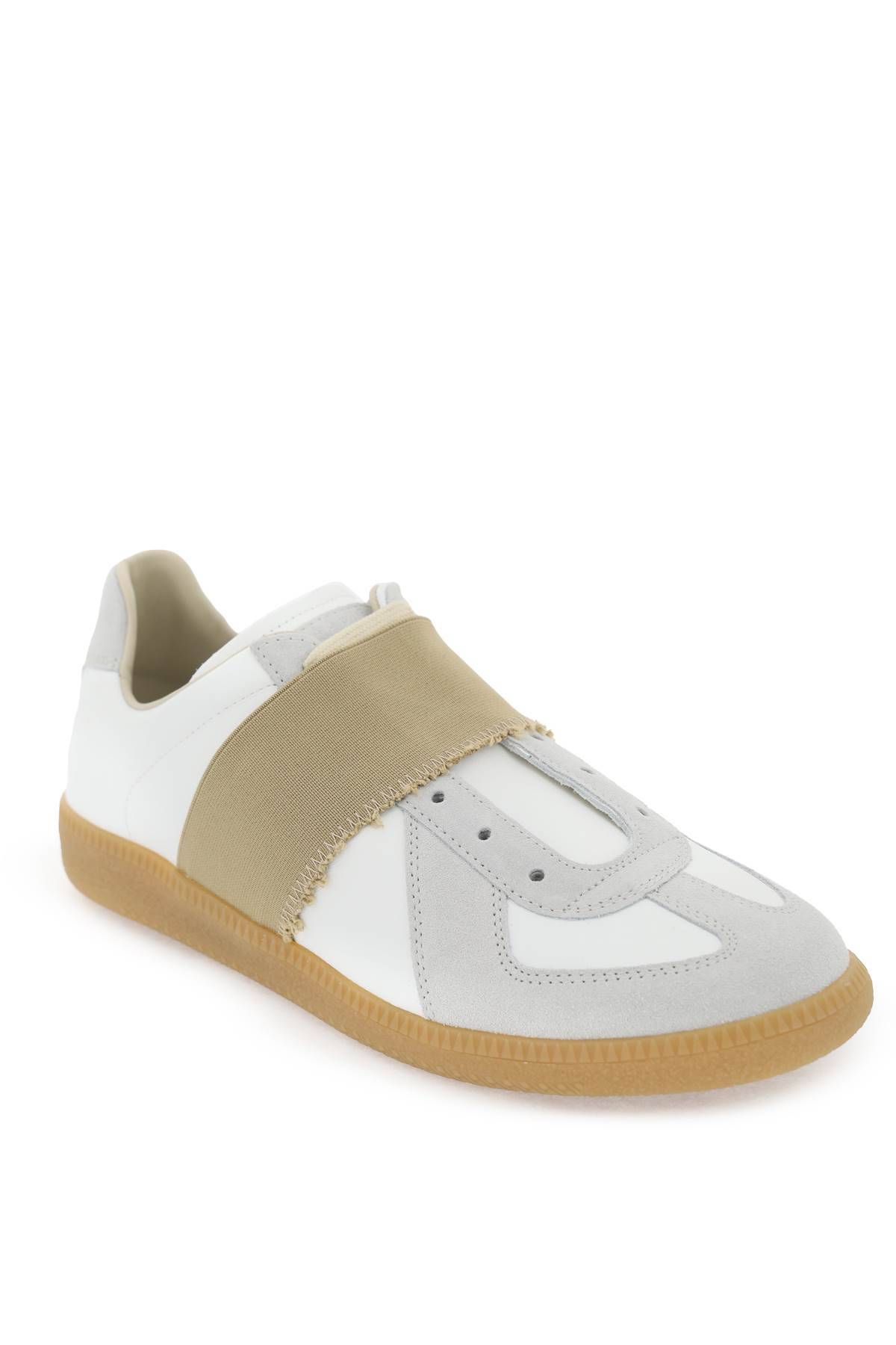 Replica Leather Sneakers W/elastic Band