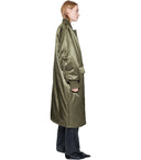 Studio Studio Abbie Green Long Bomber Jacket