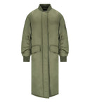 Studio Studio Abbie Green Long Bomber Jacket