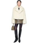 Stand Studio Samara White Crop Jacket