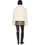 Stand Studio Samara White Crop Jacket