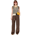 Stine Goya Ciara Brown Wide Leg Trousers