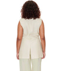 Stine Goya Fillo Beige Single Breasted Vest