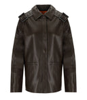 Stine Goya Leder Effekt Schokoladenjacke