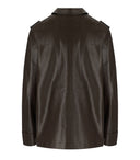 Stine Goya Leder Effekt Schokoladenjacke