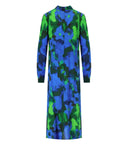 Stine Goya Millie Blue And Green Midi Dress