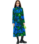 Stine Goya Millie Blue And Green Midi Dress