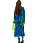 Stine Goya Millie Blue And Green Midi Dress
