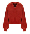 Stine Goya Red Polo Pullover