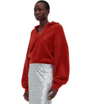 Stine Goya Red Polo Pullover