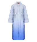 Stine goya rionna lyseblå stribet kjole