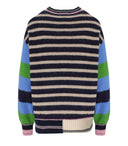 Stine Goya Shea Blue Striped Crewneck Jumper