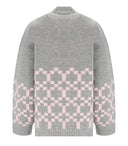 Stine Goya Tino Grey And Pink Bomber Jacket