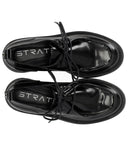 Strategia Black Lace Up Shoe