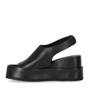 Strategia Black Wedge Sandal