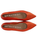 Strategia Liya Orange Ballet Flat Shoe