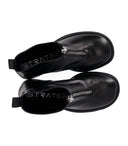 Strategia Nature Black Heeled Ankle Boot