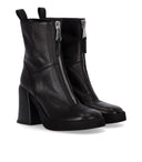 Strategia Nature Black Heeled Ankle Boot